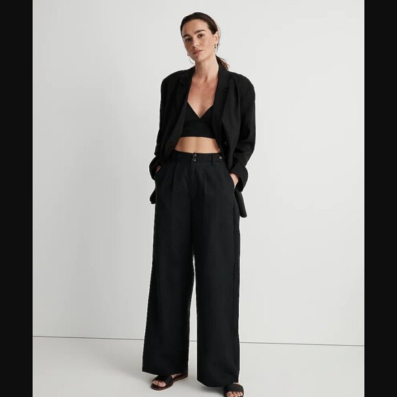 Madewell Jackets & Blazers - Madewell Womens Small Black Relaxed Blazer Elyaf Drop Shoulder